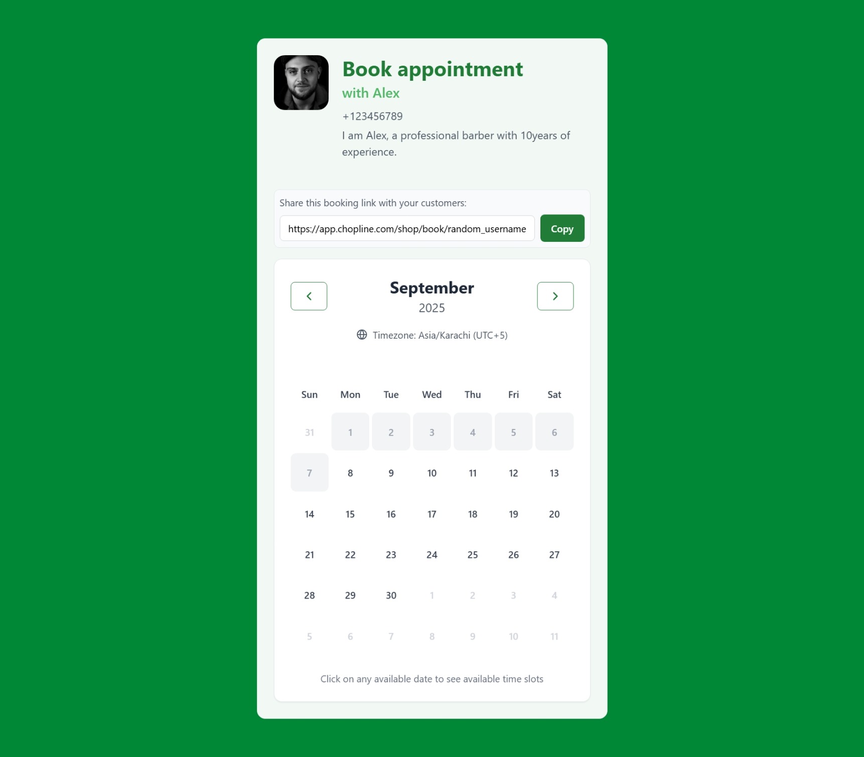 ChopLine Platform Screenshot